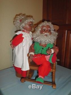 stuffed mr and mrs santa claus