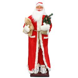 1.8M Big Size Electro Voice Control Dancing Christmas Santa Claus Lights Figure