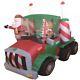 1.8m Santa Claus Reindeer Truck Lorry Self Inflating Electric Christmas Figure