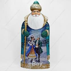 11 Santa Claus Statue Christmas Russian Winter Themes Hand Carved Wooden Figure