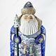 11 Santa Claus Statuette Christmas Russian Hand Carved Wooden Figure Statue