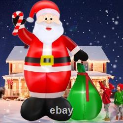 12 FT Giant Inflatable Santa Claus with LED Lights Christmas decor