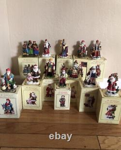 12 Vintage International Santa Claus Collection Original Boxes Figures Figurines