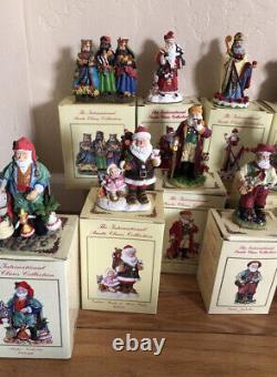 12 Vintage International Santa Claus Collection Original Boxes Figures Figurines