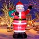 12ft Christmas Inflatables Giant Santa Claus 2025 New Led Outdoor Decoration