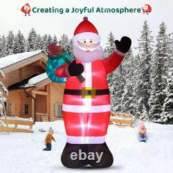 12FT Christmas Inflatables Giant Santa Claus 2025 NEW LED Outdoor Decoration