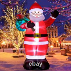 12FT Christmas Inflatables Giant Santa Claus 2025 NEW LED Outdoor Decoration
