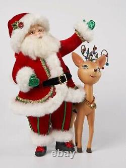 15 Katherine's Collection Santa Claus Jewel Reindeer Antler Figures Xmas Decor