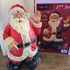 17 Puleo Santa Clause Fiber Optic Light Up Color Changing Christmas Works Great