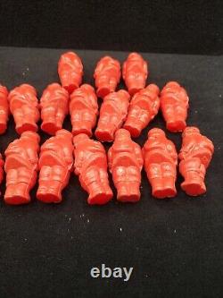 19 Irwin Miniature Celluloid Christmas Toy Santa Claus Figures. 2.5 tall