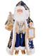 19 Karen Didion Lighted Midnight Blue Santa Claus Tree Doll Christmas Decor