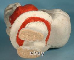 1930s Santa Claus Pulp Paper Mache Candy Container Christmas Figural Decoration