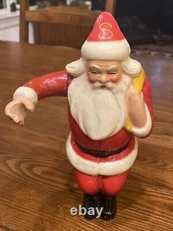 1940's Sheaffer's Fountain Pen Christmas Store Retail Display Santa Claus Figure