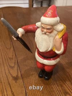 1940's Sheaffer's Fountain Pen Christmas Store Retail Display Santa Claus Figure