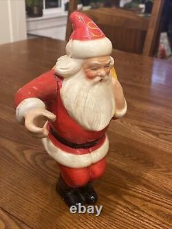 1940's Sheaffer's Fountain Pen Christmas Store Retail Display Santa Claus Figure