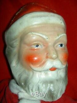 1943 vintage, labeled GUND, musical baby face, boxed Santa Claus doll toy figure