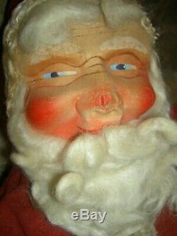 1943 vintage, labeled GUND, musical baby face, boxed Santa Claus doll toy figure