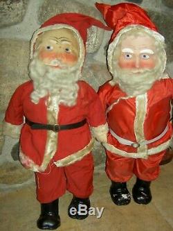 1943 vintage, labeled GUND, musical baby face, boxed Santa Claus doll toy figure