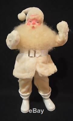 1950's Harold Gale 15 Santa Claus Christmas Figure White Velvet Suit