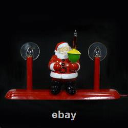 1950s Royalite SANTA CLAUS withBUBBLING LIGHT & CANDLES Christmas Decoration RARE