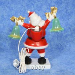 1950s SANTA WITH BELLS Christmas Decoration Light by MILLER Nice