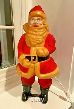 1950s Union Products 17 Lighted Hard Plastic SANTA Claus FREE SHIP