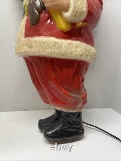 1952 Noma Flat Back Santa Claus 30 Hanging Blow Mold