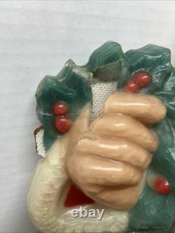 1952 Noma Flat Back Santa Claus 30 Hanging Blow Mold