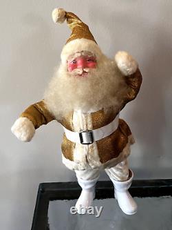 1960s HOWARD GALE GOLD LAME 14 STANDING SANTA CLAUS, NOSTALGIC DOLL/FIGURE