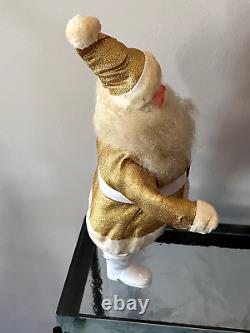 1960s HOWARD GALE GOLD LAME 14 STANDING SANTA CLAUS, NOSTALGIC DOLL/FIGURE