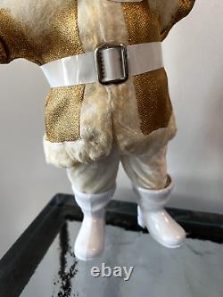 1960s HOWARD GALE GOLD LAME 14 STANDING SANTA CLAUS, NOSTALGIC DOLL/FIGURE