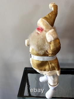 1960s HOWARD GALE GOLD LAME 14 STANDING SANTA CLAUS, NOSTALGIC DOLL/FIGURE