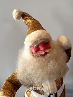 1960s HOWARD GALE GOLD LAME 14 STANDING SANTA CLAUS, NOSTALGIC DOLL/FIGURE