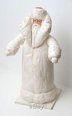 1960s Soviet Russian RUSSIAN COTTON DED MOROZ SANTA CLAUS Vintage Toy DOLL