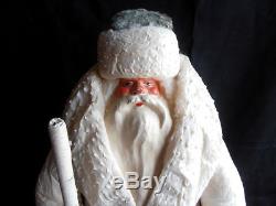 1966 USSR Russian LARGE Size DED MOROZ Santa Claus COTTON Christmas Figure
