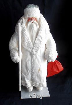 1966 USSR Russian LARGE Size DED MOROZ Santa Claus COTTON Christmas Figure