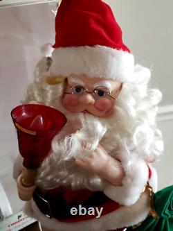 1988 Telco Motionettes Of Christmas Animated Santa Claus 24 Figure In Box