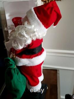 1988 Telco Motionettes Of Christmas Animated Santa Claus 24 Figure In Box