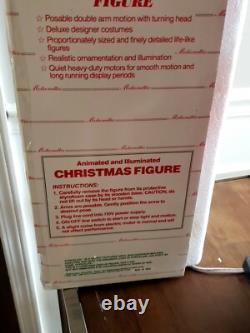 1988 Telco Motionettes Of Christmas Animated Santa Claus 24 Figure In Box