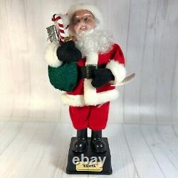 1990 Christmas Holiday Display 16in Figure Animated Santa Claus Battery Operated