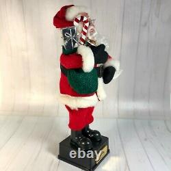 1990 Christmas Holiday Display 16in Figure Animated Santa Claus Battery Operated