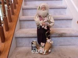 1991 Linda Randall Santa Claus Toy Maker JOINTED TEDDY BEARS Doll Figure 21 1991 Linda Randall Santa Claus Toy Maker JOINTED TEDDY BEARS Doll Figure 21