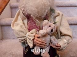 1991 Linda Randall Santa Claus Toy Maker JOINTED TEDDY BEARS Doll Figure 21
