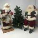 1991 Lynn Haney Collection 18 Santa Claus In Chair & Mrs Claus Signed Rare