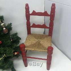 1991 Lynn Haney Collection 18 Santa Claus in Chair & Mrs Claus Signed RARE