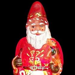 1993 Merck Old World Santa Claus Night Light Father Christmas with Toys 529727