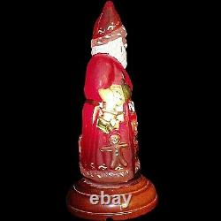 1993 Merck Old World Santa Claus Night Light Father Christmas with Toys 529727