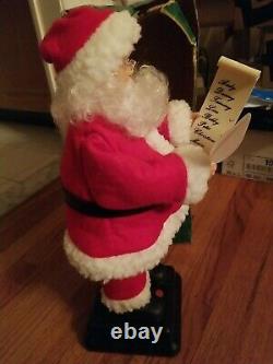 1995 Vintage Gemmy North Pole Productions Animated Christmas Santa Claus Figure