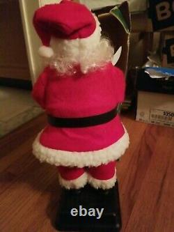 1995 Vintage Gemmy North Pole Productions Animated Christmas Santa Claus Figure