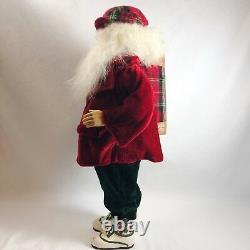 1996 JcPenny Christmas 18 Inch Santa Claus Golf Doll Figure Decoration